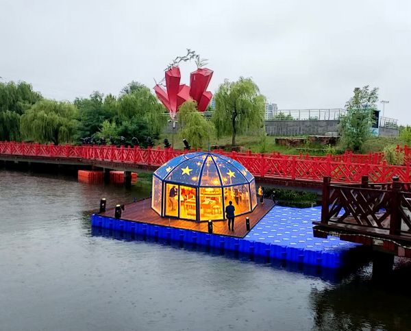 游艇浮橋浮筒水上平臺(tái)出售租賃